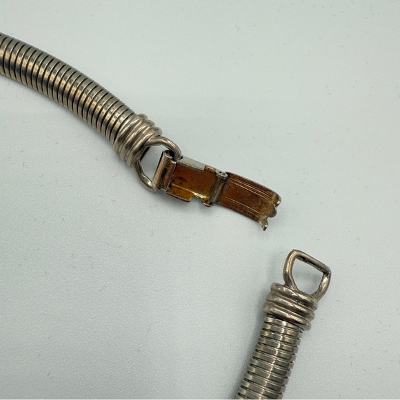 1940s Coro Pegasus Signed Tubogas Sleek Coil Collar Necklace - Picture 11 of 14